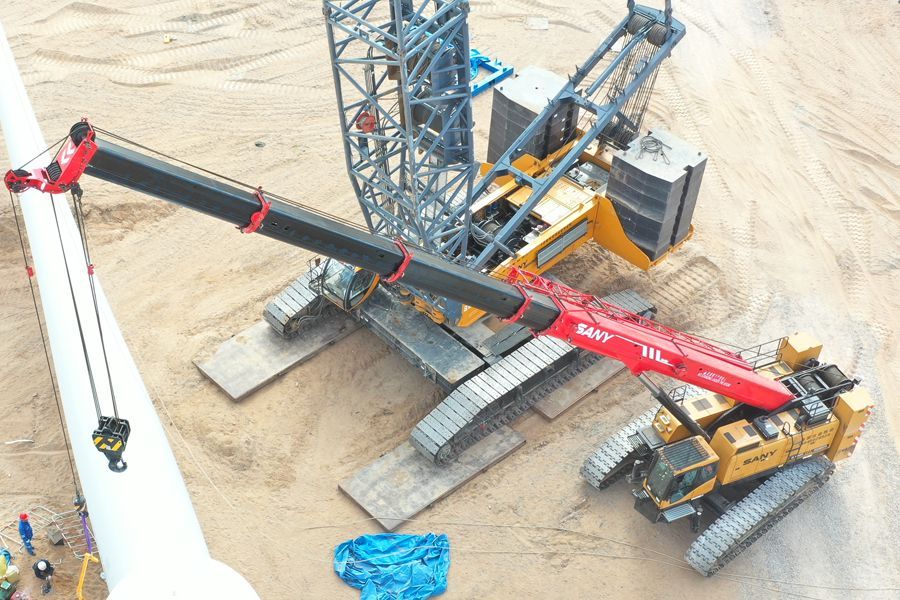 Кран гусеничный SANY SCC800TB с телескопической стрелой